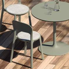 Besucherstuhl modern Besucherstühle Kunststoff Cafeteria Stuhl Bene Noovo Outdoor