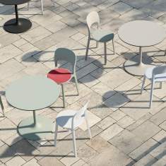 Besucherstuhl modern Besucherstühle Kunststoff Cafeteria Stuhl Bene Noovo Outdoor
