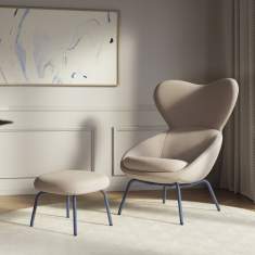 Loungesessel beige Sessel Lounge Nowy Styl Scadio