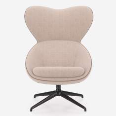 Loungesessel beige Sessel Lounge Drehsessel Nowy Styl Scadio