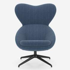 Loungesessel blau Sessel Lounge Drehsessel Nowy Styl Scadio