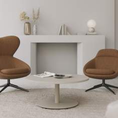 Loungesessel braun Sessel Lounge Drehsessel Nowy Styl Scadio