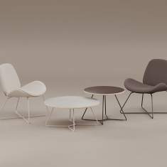 Designer Beistelltische rund Couchtisch Nowy Styl Tilkka Beistelltisch Lounge