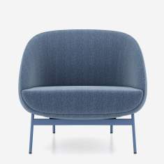 Loungesessel blau Sessel Lounge Clubsessel komfortable Nowy Styl Mollen