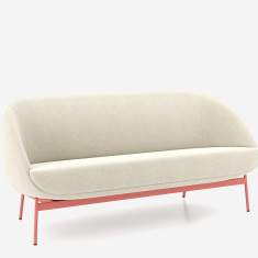Loungesofa rot weiss Sofa Lounge Sitzmöbel Nowy Styl Mollen