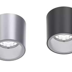 Deckenaufbauleuchten rund Deckenleuchte Aluminium Deckenlecuhten ERCO Iku