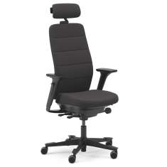 Capella X Bürodrehstuhl schwarz Drehstühle Büro Drehstuhl mit Armlehnen Kinnarps Capella Classic
mit Kopfstütze