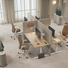 Capella X Bürodrehstuhl braun Drehstühle Büro Drehstuhl Kinnarps Capella Nature