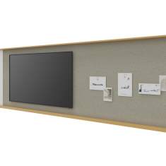 Medienpaneel Bildschirm Meetingraum Möbel Werner Works layout