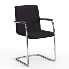Freischwinger Büro Besucherstuhl schwarz Besucherstühle Konferenzstuhl Brunner Hero Plus