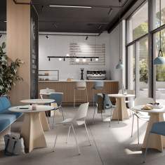 Besucherstuhl Kunststoffschale Besucherstühle Cafeteria Stuhl Konferenzstuhl Kunststoff Brunner scoop