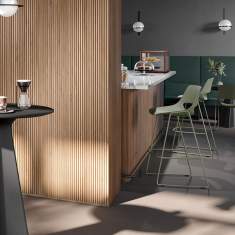 Brunner scoop bar Barhocker im Einsatz in modernen Arbeitsumgebungen