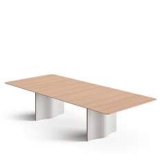 Konferenztisch elegant Konferenztische Büro Besprechungstisch exklusiv Brunner wave
Tischplatte aus Holz