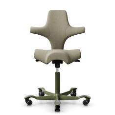 Hag Bürostuhl Design Bürodrehstuhl ohne Armlehnen Drehstuhl Beige Flokk, HÅG Capisco