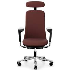 Hag Bürostuhl ergonomisch Bürodrehstuhl cognac Büro Drehstuhl Flokk HÅG SoFi
mit Kopfstütze