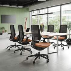 Drehstuhl Bürostuhl Design Bürostühle mit Armlehnen Netzgewebe Profim AccisPro