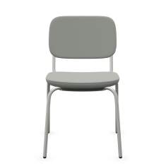 Besucherstuhl White grey Besucherstühle Konferenzstuhl stapelbar Konferenzstühle ohne Armlehnen Profim Normo