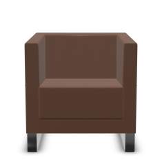 Clubsessel Brown Loungemöbel Büro Loungesessel Design profim Vancouver Lite - Sessel