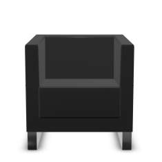Clubsessel Black Loungemöbel Büro Loungesessel Design profim Vancouver Lite - Sessel