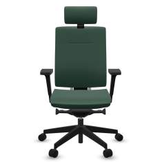 Chefstuhl Green Drehstuhl mit Kopfstützte Büro Drehstühle mit Armlehnen Bürodrehstuhl profim, Xenon - Drehsessel