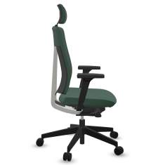 Chefstuhl Green Drehstuhl mit Kopfstützte Büro Drehstühle mit Armlehnen Bürodrehstuhl profim, Xenon - Drehsessel