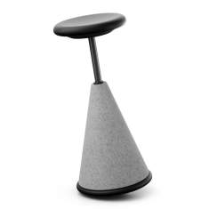 Gesundheitsstühle Light Grey Melange Stehhilfe Hocker Flokk giroflex 10