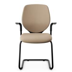 Freischwinger beige Konferenzstühle Besucherstühle giroflex 353 Besucherstuhl