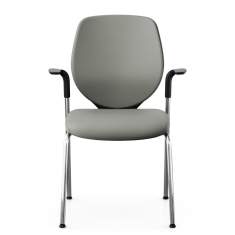 Besucherstühle grau Leder Konferenzstühle, giroflex 353 Besucherstuhl