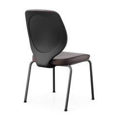 Besucherstühle dunkel braun Leder Konferenzstühle, giroflex 353 Besucherstuhl