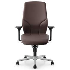 Bürostuhl dark brown Büro Drehstühle 24h-Drehstuhl Flokk giroflex 64 24/7