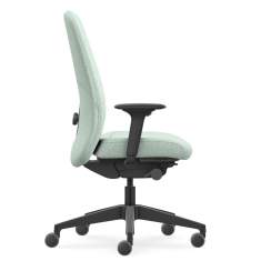 Büro Drehstuhl mit Armlehnen Bürostuhl Stoff türkis Bürodrehstuhl kaufen Drehstühle Interstuhl HEJis3