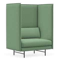 Loungesessel grün Sessel Lounge Softseating mit Wand Interstuhl QOMFORTis1