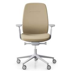 Büro Drehstuhl beige Drehstühle mit Armlehnen Bürostuhl Flokk Profim Pace