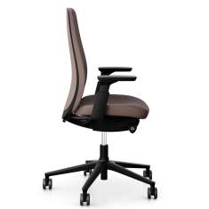 Büro Drehstuhl brown Drehstühle mit Armlehnen Bürostuhl Flokk Profim Pace