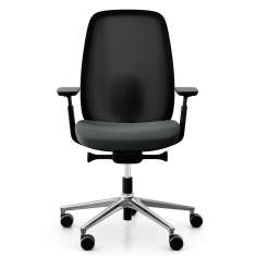 Büro Drehstuhl schwarz Drehstühle mit Armlehnen Bürostuhl Netzgewebe Flokk Profim Pace