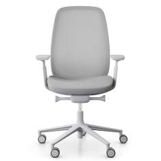 Büro Drehstuhl white Drehstühle mit Armlehnen Bürostuhl Netzgewebe Flokk Profim Pace