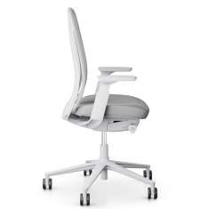 Büro Drehstuhl white Drehstühle mit Armlehnen Bürostuhl Netzgewebe Flokk Profim Pace
