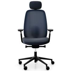 Büro Drehstuhl blue Drehstühle mit Armlehnen Bürostuhl Netzgewebe Flokk Profim Pace
mit Kopfstütze