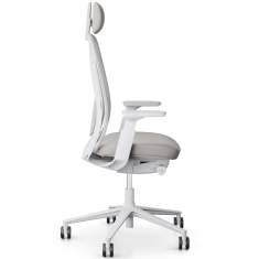 Büro Drehstuhl white Drehstühle mit Armlehnen Bürostuhl Netzgewebe Flokk Profim Pace
mit Kopfstütze