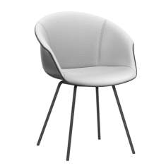Loungesessel grau Lounge Sessel Besucherstuhl Cafeteria Stuhl Interstuhl SHUFFLEis1 Clubsessel