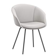 Loungesessel grau Lounge Sessel Besucherstuhl Cafeteria Stuhl Interstuhl SHUFFLEis1 Clubsessel