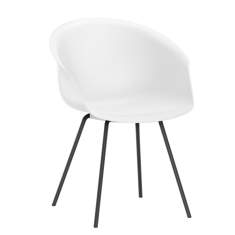 Loungesessel weiss Lounge Sessel Besucherstuhl Cafeteria Stuhl Interstuhl SHUFFLEis1 Clubsessel