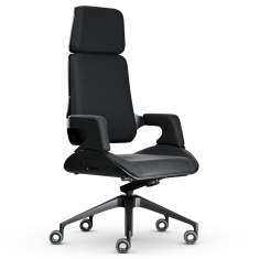 Bürostuhl Aluminium Bürodrehstuhl Büro Drehstuhl schwarz Interstuhl Silver
mit Kopfstütze
