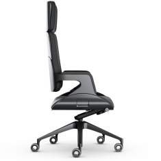 Bürostuhl Aluminium Bürodrehstuhl Büro Drehstuhl schwarz Interstuhl Silver
mit Kopfstütze