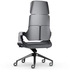 Bürostuhl Aluminium Bürodrehstuhl Büro Drehstuhl schwarz Interstuhl Silver
mit Kopfstütze