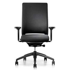 Bürostuhl Stoff schwarz Bürodrehstuhl mit Armlehnen Büro Drehstühle Interstuhl Hero