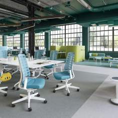 Interstuhl PURE PU213 Bürostühle im offenen Büro für agile Arbeitsumgebungen