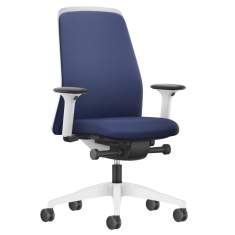 Ergonomischer Bürostuhl mit Armlehnen Bürostühle blau Bürodrehstühle kaufen Interstuhl NEW EVERYis1
