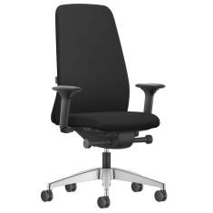 Ergonomischer Bürostuhl Stoffbezug Bürodrehstühle schwarz Büro Drehstuhl Interstuhl, NEW EVERYis1