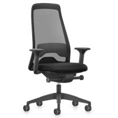 Ergonomischer Bürostuhl Stoffbezug Bürodrehstühle schwarz Büro Drehstuhl Netzgewebe Interstuhl NEW EVERYis1